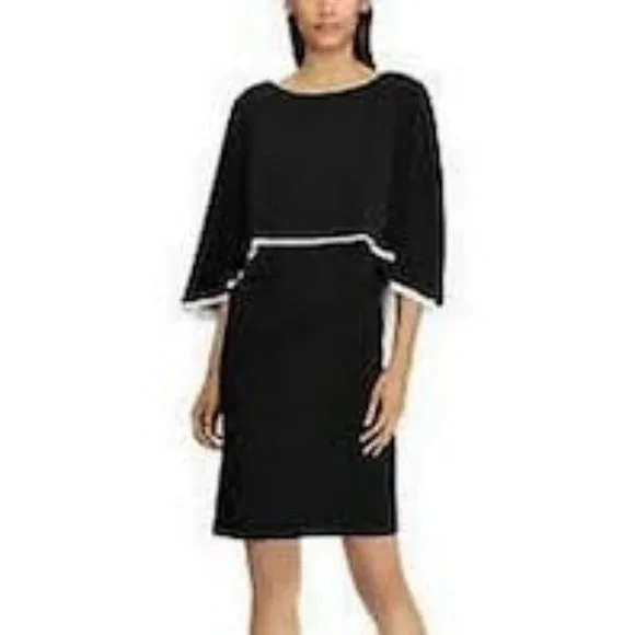 Lauren by Ralph Lauren Women's Jersey Cape Dress, Size 4 Lauren by Ralph Lauren Women's Jersey Cape Dress, Size 4